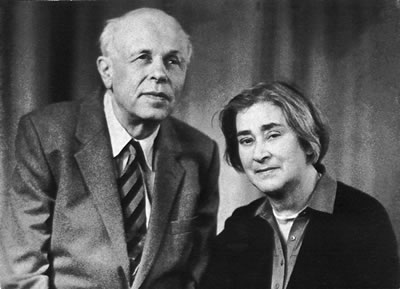 Andrei Sakharov and Elena Bonner, prominent leaders of the Soviet human rights movement. Courtesy of the International Memorial Society.