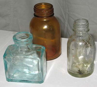Glass vials to hold secret messages. Courtesy of the Gulag Museum at Perm-36.
