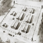 ITK-6 Camp (Perm-36) in 1946. Courtesy of the Gulag Museum at Perm-36.